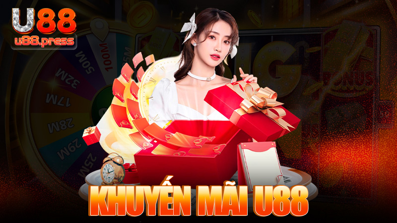 Khuyến mãi U88 – Ưu đãi ngập mặt, vô là thấy quà rớt trúng đầu